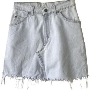 Levi's Distressed Denim Miniskirt